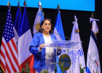 Moroccan rights advocate Amina Bouayach addressed critical global challenges at the World Human Rights Summit in San Salvador.