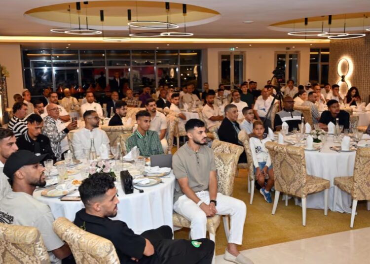 During the ceremony, Lekjaa read a congratulatory message from King Mohammed VI to the Atlas Lions local team.