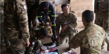 The training brought nearly 30 members of the Utah National Guard to Morocco to work alongside FAR, Morocco’s Civil Protection, the Ministry of Interior, the Directorate for National Security (DGSN), and the national committee on Nuclear, Radiological, Biological, and Chemical (NRBC) response.