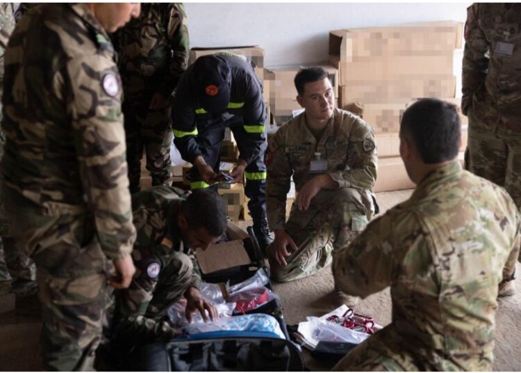 The training brought nearly 30 members of the Utah National Guard to Morocco to work alongside FAR, Morocco’s Civil Protection, the Ministry of Interior, the Directorate for National Security (DGSN), and the national committee on Nuclear, Radiological, Biological, and Chemical (NRBC) response.