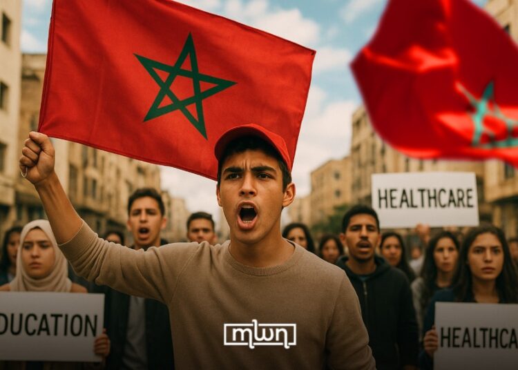 Saturday's protests, organized by Morocco Youth Voice, were met by a heavy police crackdown, in which many were aggressively detained.