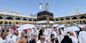 Pilgrims in Mecca, Saudi Arabia