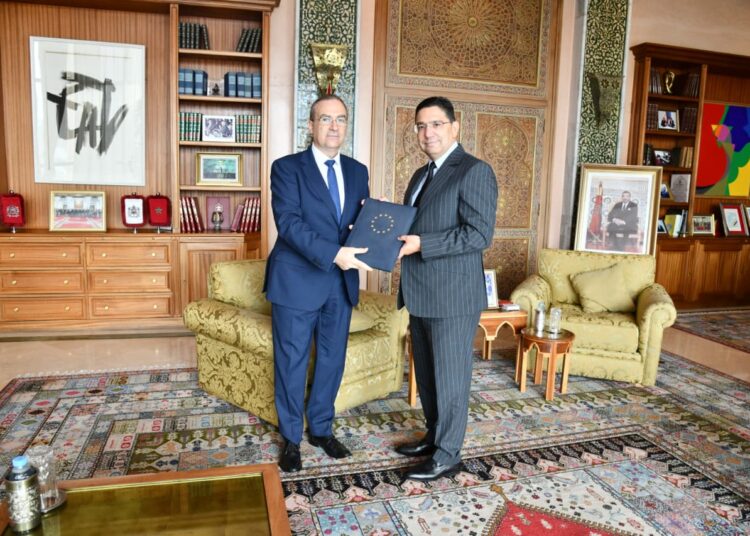 Dimiter Tzantchev, the European Union’s newly appointed Ambassador to Morocco, presented copies of his credentials to Foreign Minister Nasser Bourita in Rabat on Monday.