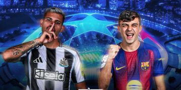 Newcastle United welcome Barcelona in their opening league phase fixture of the UEFA Champions League.