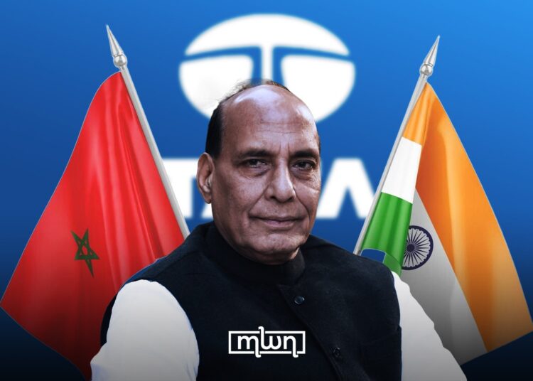 India’s Defence Minister Rajnath Singh will travel to Morocco to a new armoured vehicle factory.
