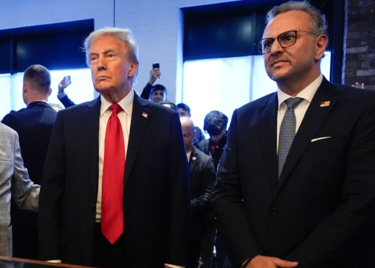 US Special Advisor for Africa Massad Boulos and US President Donald Trump