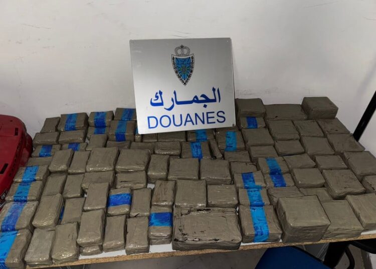 The seized 60 kilograms of hashish