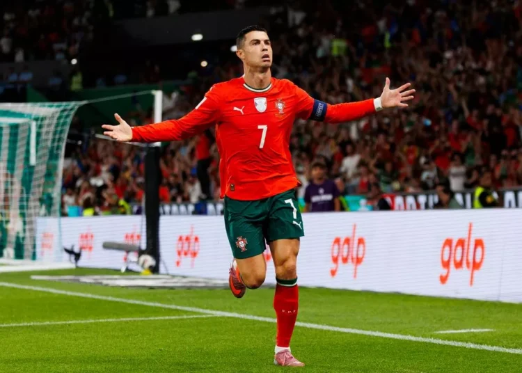 Cristiano Ronaldo has become the first player in football history to score at six different FIFA World Cups after finding the net in Portugal’s 5-0 victory over Uzbekistan on today.