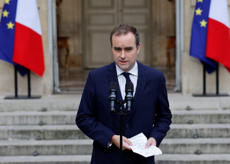 French Prime Minister Sébastien Lecornu.