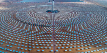 Morocco’s Noor Station: world’s largest concentrated solar power plant.