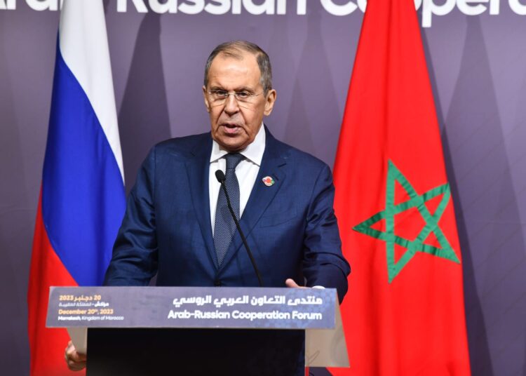 Russian Foreign Minister Sergei Lavrov.
