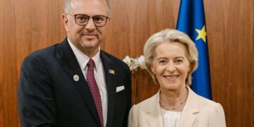 US Senior Advisor for Africa Massad Boulos met with European Commission President Ursula von der Leyen in Brussels.