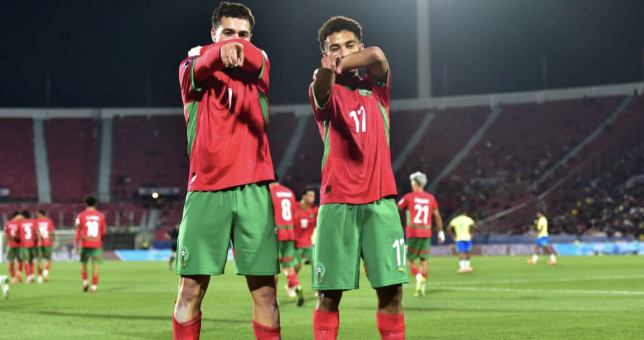 لاعبو المغرب. (وكالات)