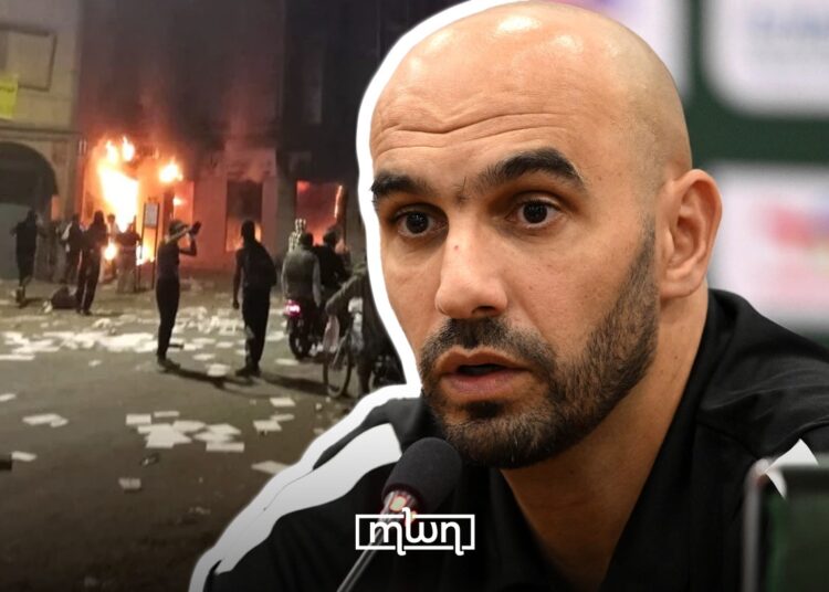 Morocco coach Walid Regragui calls for peaceful, respectful demonstrations