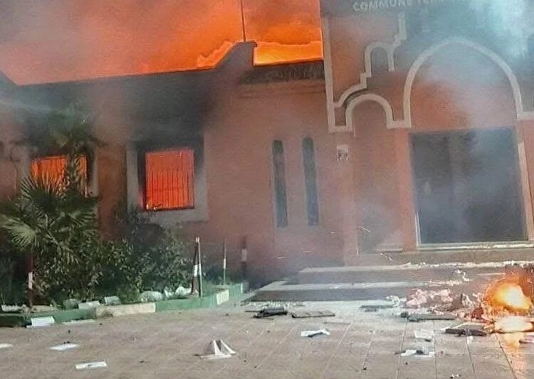 Vandalism in Lqliaa, Agadir during recent protests