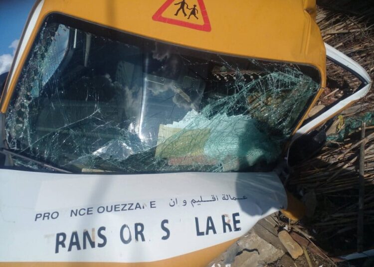 School Bus Overturns in Ouezzane, 20 Students Injured