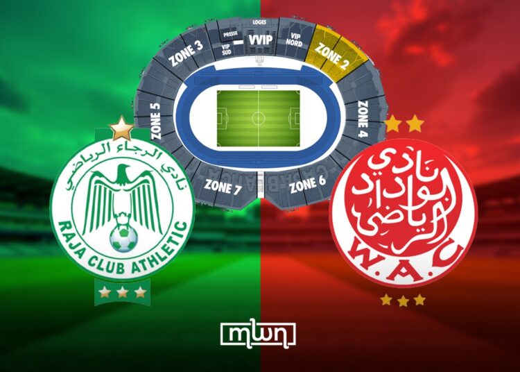 Wydad Casablanca has officially launched ticket sales for the upcoming derby against Raja, set for Wednesday, October 29 at Stade Mohammed V.
