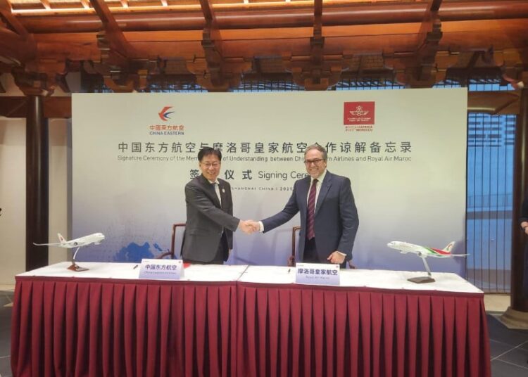Royal Air Maroc, China Eastern Airlines Partner to Boost Africa-China Air Links