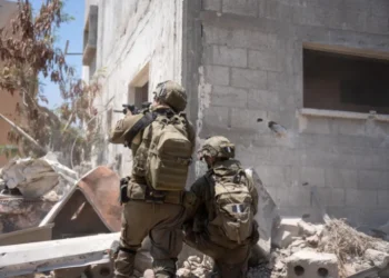 Israeli soldiers at an unnamed location in Gaza in August [Handout: Israeli Army]
