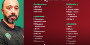 Morocco’s B national team coach, Tarik Sektioui, has announced a 29-man squad for a closed training camp at the Mohammed VI Football Complex. 