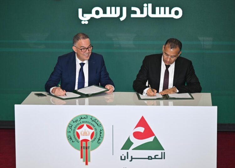 Al Omrane Group signed a strategic partnership agreement with the Royal Moroccan Football Federation (FRMF).