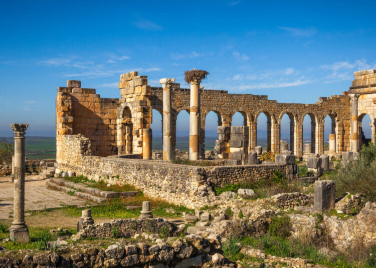 The UNESCO World Heritage site of Volubilis.