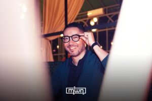 Younes Saden, the painting prize winner.