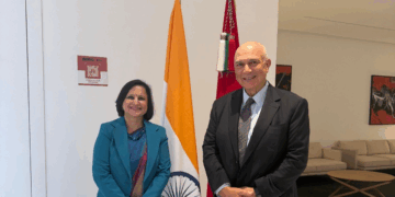 The Indian diplomat met with Mostafa Terrab, Chairman and CEO of OCP Group, to discuss strengthening long-term fertilizer and phosphate supply arrangements.