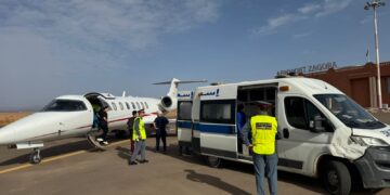 A newborn in severe respiratory distress was evacuated by medical aircraft from Laayoune to Rabat on Tuesday.