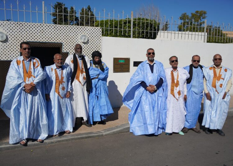 A delegation representing Moroccan Sahrawi tribes met with Mauritania’s ambassador to Morocco, Ahmed Ould Bahya.
