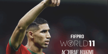 Hakimi is one of five PSG players selected by FIFPRO professional footballers worldwide