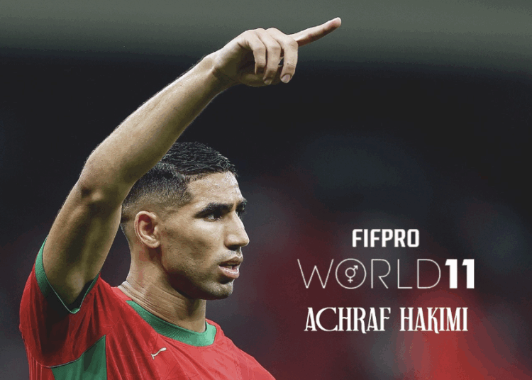 Hakimi is one of five PSG players selected by FIFPRO professional footballers worldwide