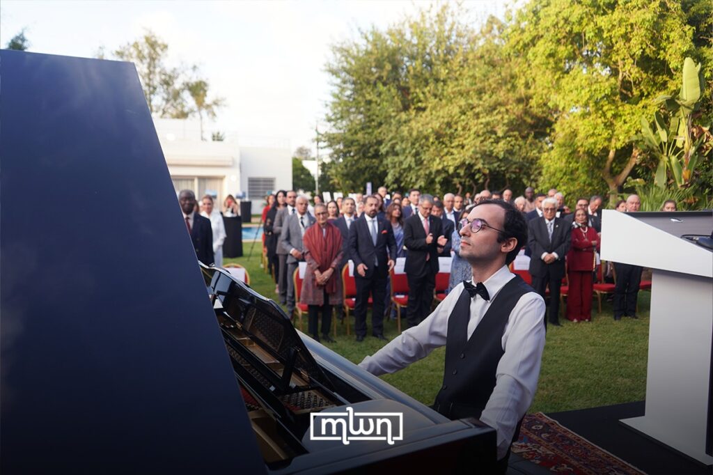 pianist Eldeniz Alekberzadeh, who performed during the celebration
