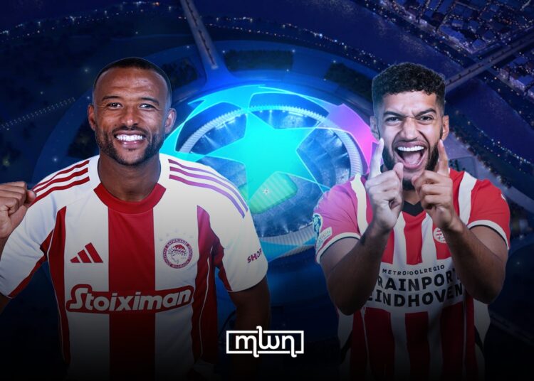 Olympiacos host PSV Eindhoven in the UEFA Champions League.