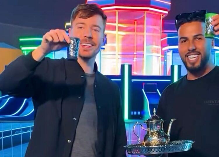 MrBeast Tries Moroccan Mint Tea with YouTuber Reda El Wahabi
