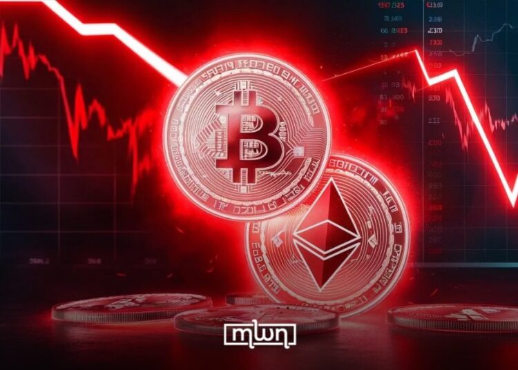 Crypto Market Slides as AI-Linked Risk Tensions Weigh on Major Tokens