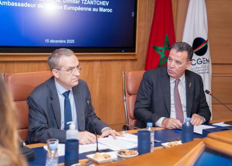 CGEM yesterday received Dimiter Tzantchev, Ambassador of the European Union to Morocco, on the sidelines of its board meeting chaired by Chakib Alj.