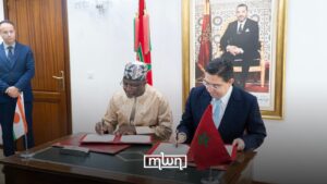 Nasser Bourita and Niger’s Foreign Minister Bakary Yaou Sangaré.