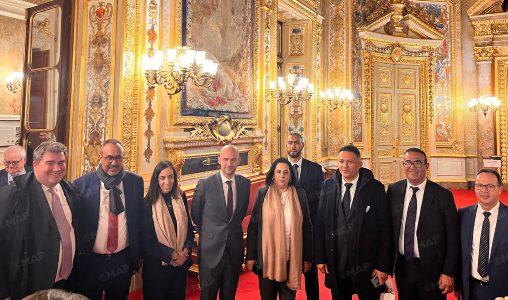 Moroccan Southern Regions Delegation Meets French Senators in Paris