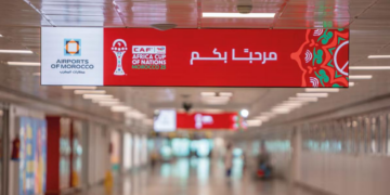 Morocco’s National Airports Office (ONDA) has installed fan zones across the country’s airports to allow travelers to watch AFCON 2025 matches live during transit and layovers.