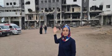 Dr. Zeinab El Mezabri, a specialist in obstetrics and gynecology, entered the Gaza Strip this weekend