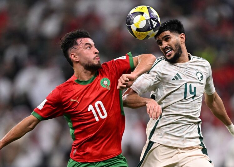 Morocco beat Saudi Arabia 1-–0 on Friday night at Lusail Stadium to book their spot in the Arab Cup quarterfinals as group winners.