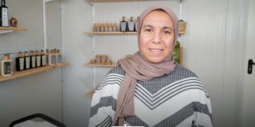 Jemaa Essoussy, founder and president of the Assil Ouargane Cooperative and the Arganic brand, is one of the women entrepreneurs