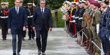 Head of Government Aziz Akhannouch and his Spanish counterpart Pedro Sánchez.