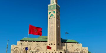 Hassan II mosque in Casablanca.