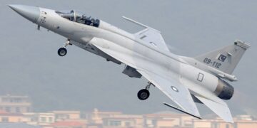 A Pakistani JF-17 fighter jet.