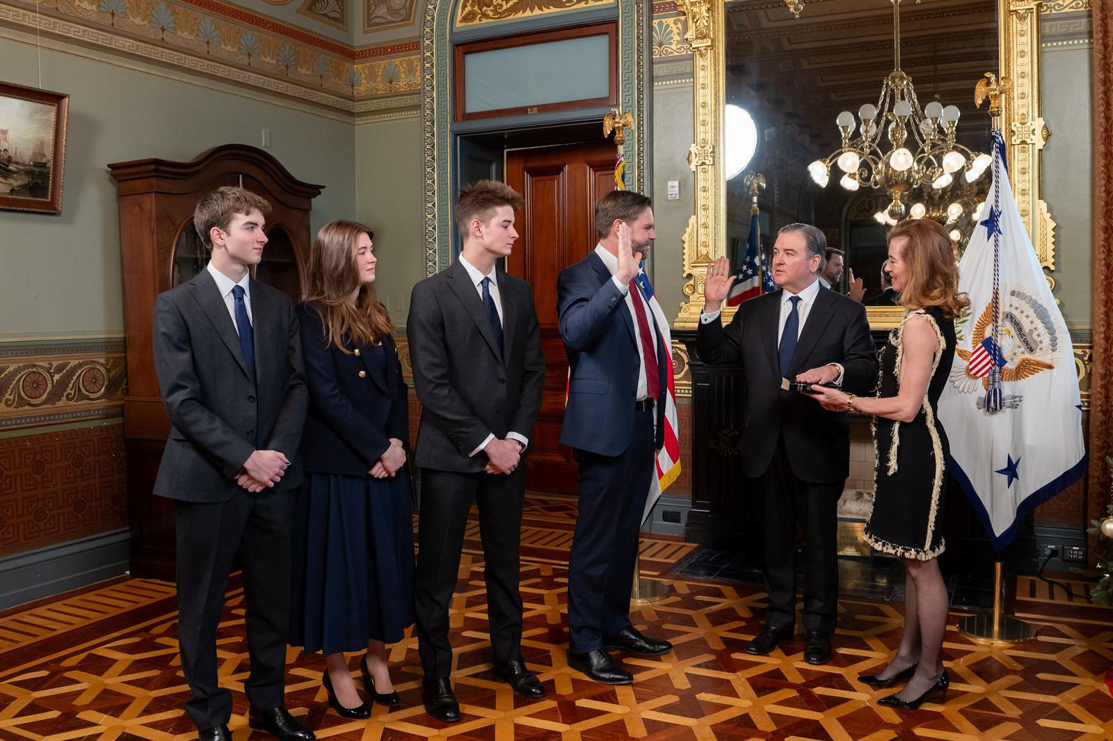 US Ambassador to Morocco Duke Buchan Sworn In by VP J.D. Vance