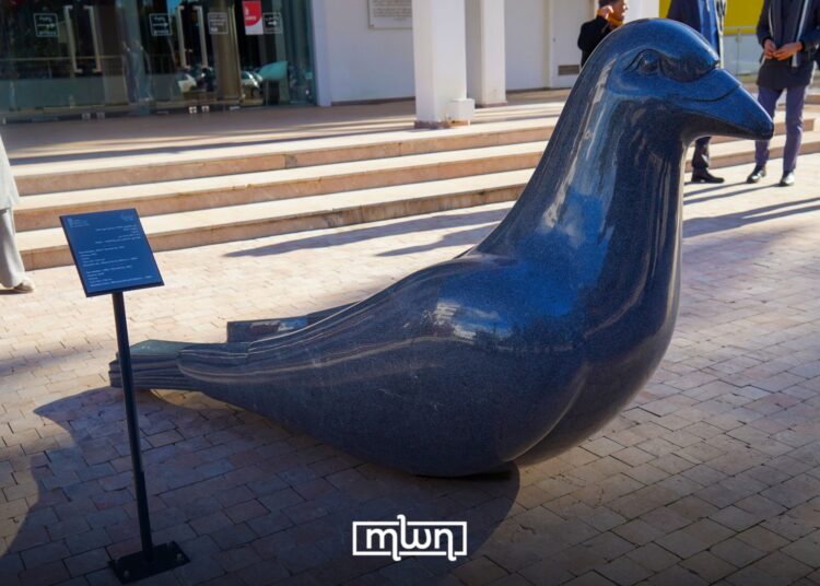 ‘Paloma’ Sculpture Installed Today on MMVI Forecourt in Rabat