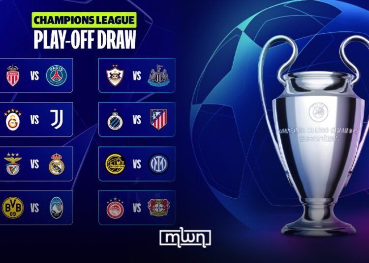 Champions League 2025/26: Playoff Draw Sets Fixtures for February