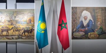 The INEX Chaoui Bois Art Gallery in Salé opened today at 6 p.m. for an exhibition by Kazakh painter Zhanuzak Musapir.